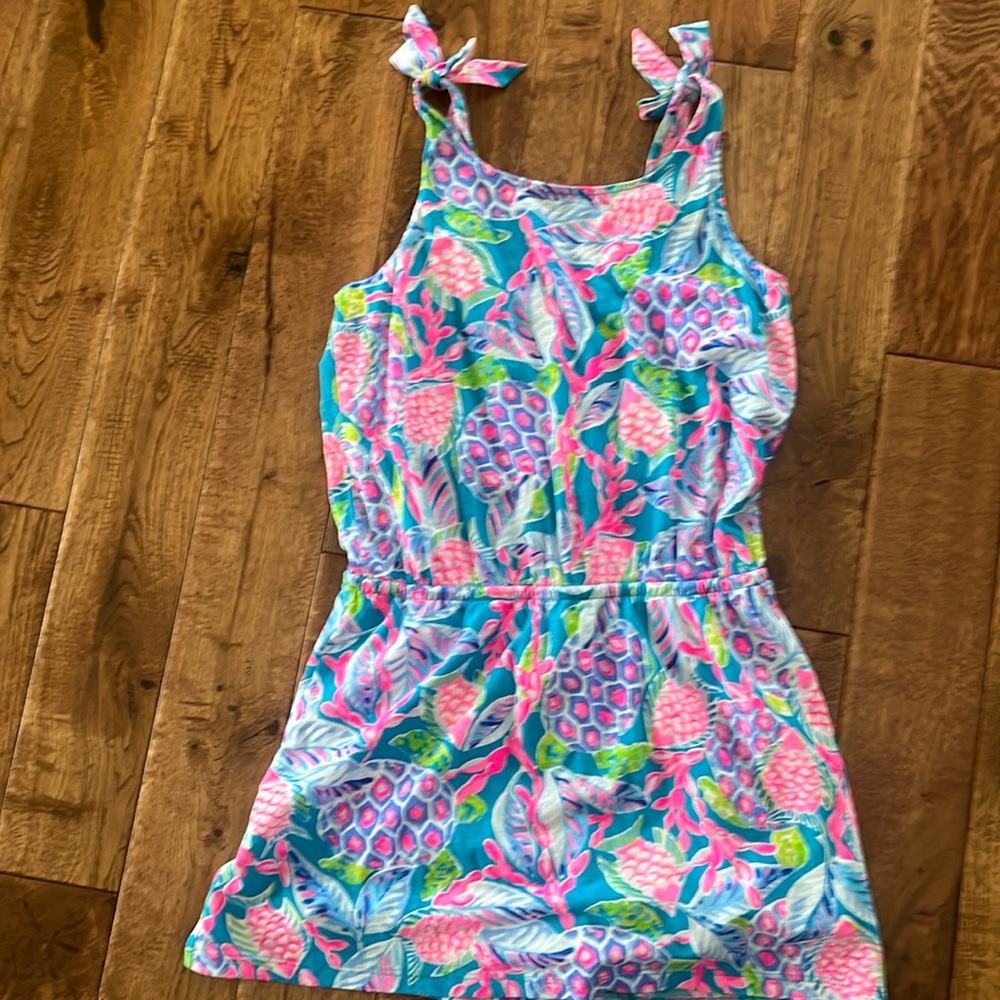 EUC Adorable Lilly Pulitzer Girls Romper size Large 8/10)